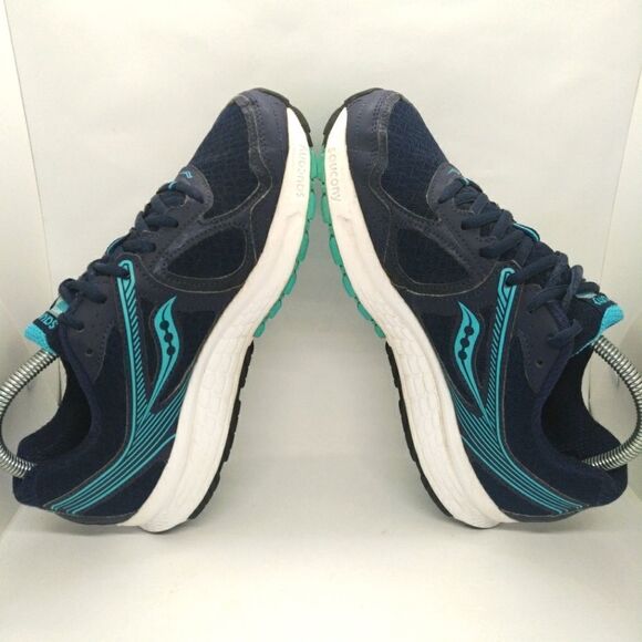 Saucony Grid Cohesion Running Shoes Sneakers Women's Size 8.5 Blue,‎ Silver - Picture 5 of 8